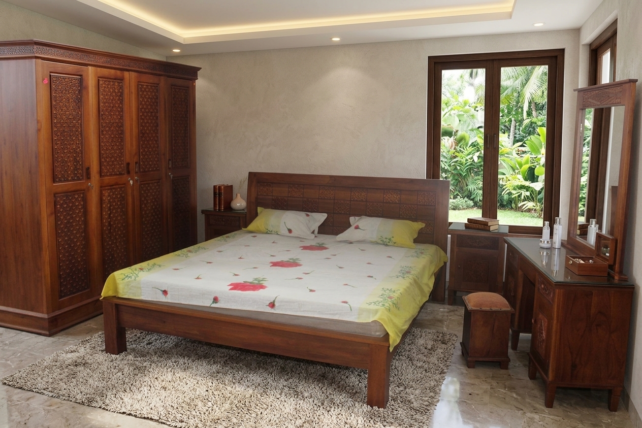 Bedroom makeover with DAMBULU timber