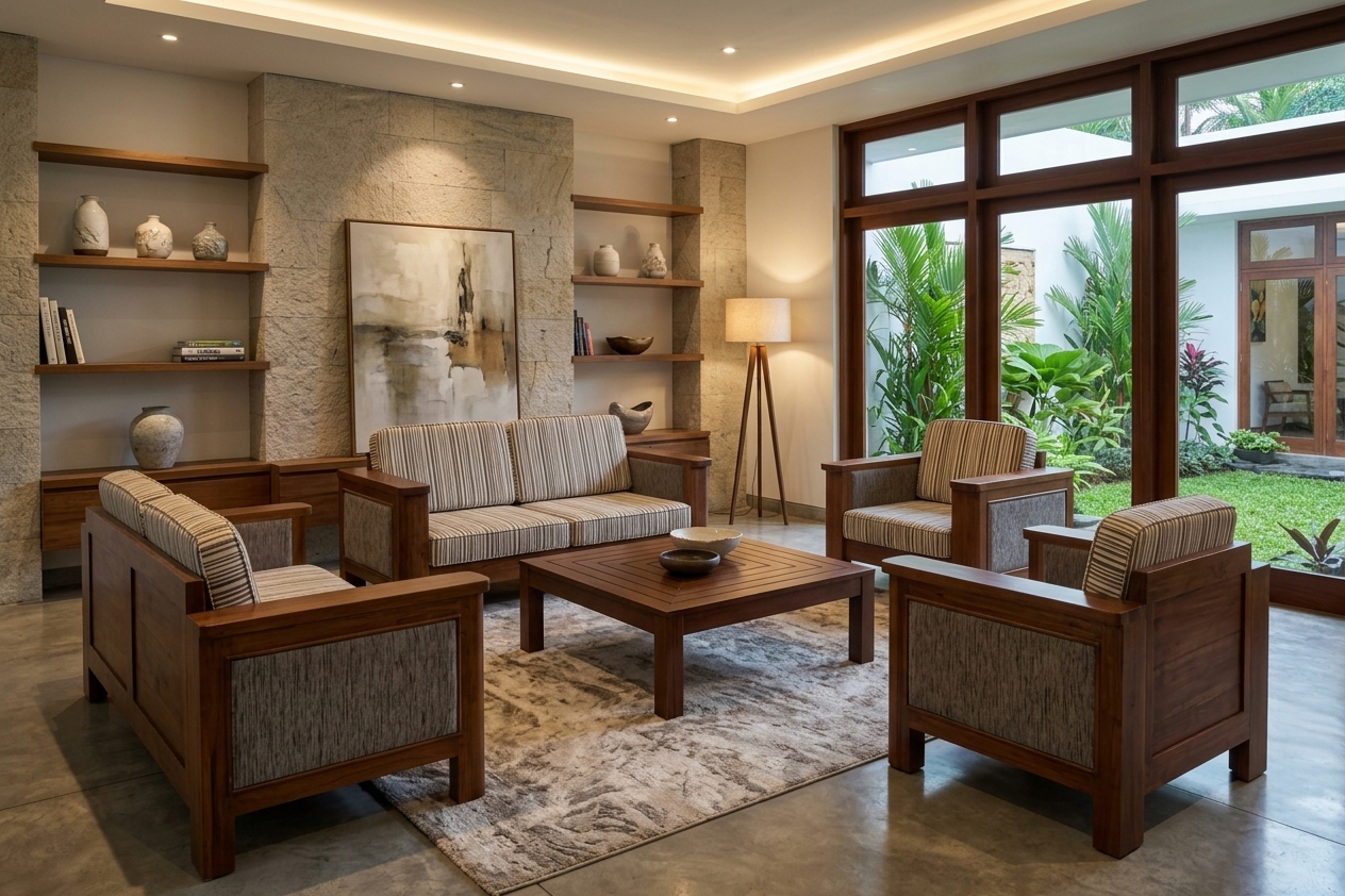 Handcrafted sofa set